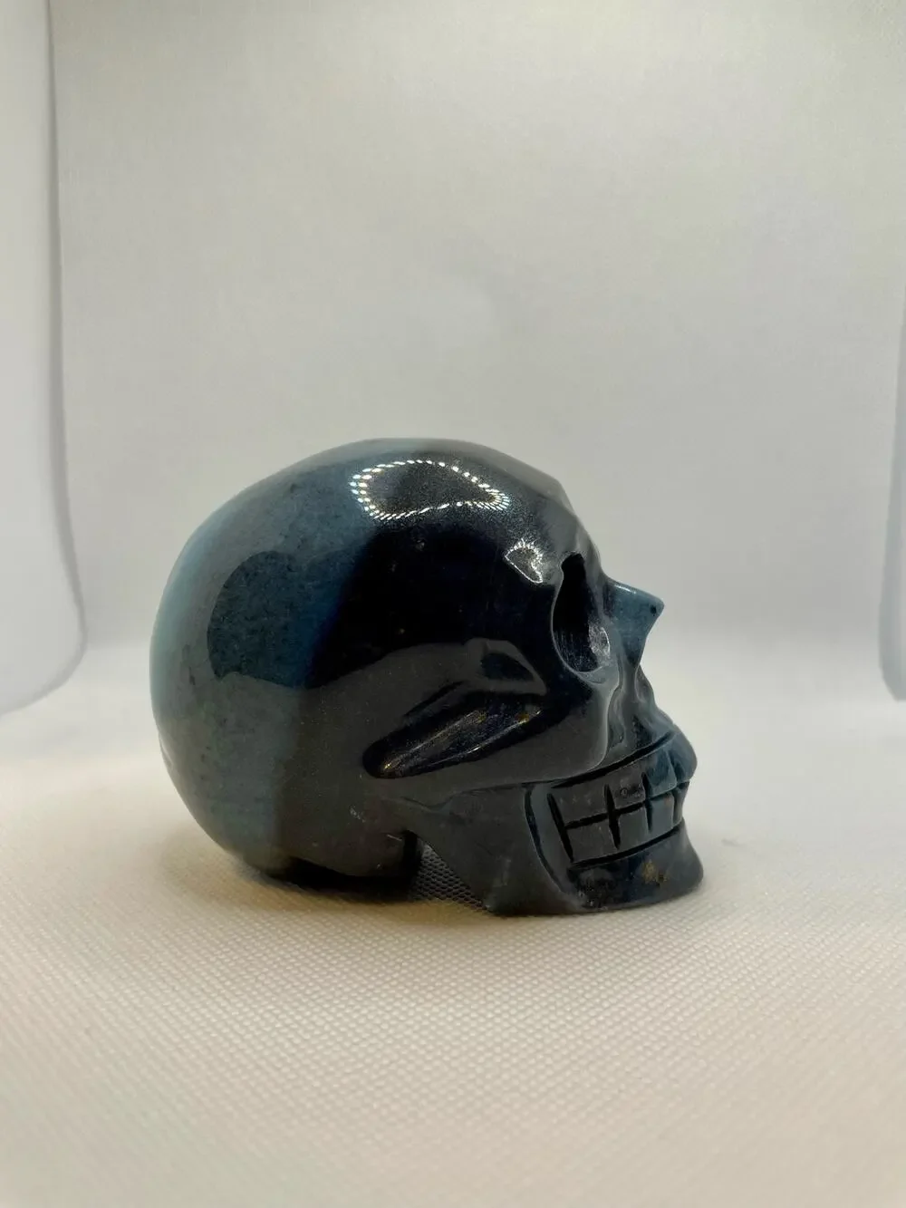 Trolleite Skull Crystal Carving
